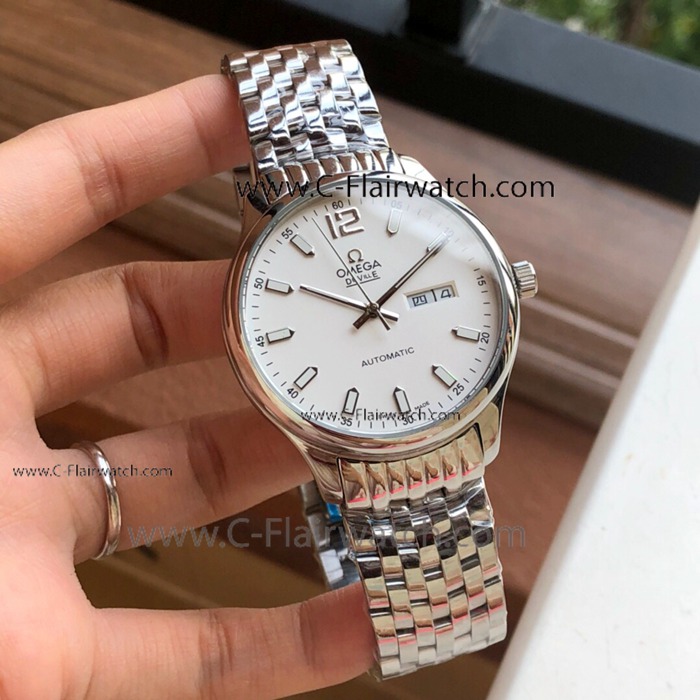 Omega DE VILLE Stainless Steel White Dial Watches - Buy Copy